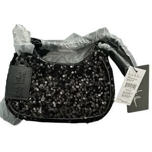 Nicole Miller NY Black Sequin Shoulder / Handbag HBNM-423-00001-26